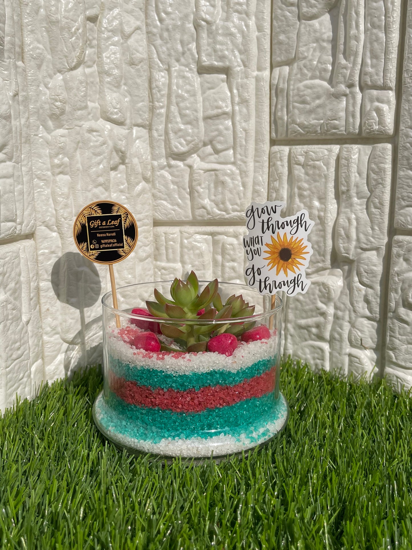 GL102 - Happy Birthday Terrarium Planter