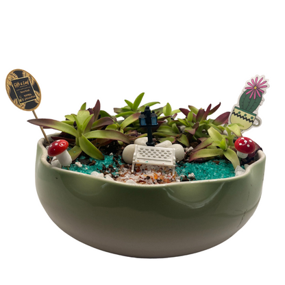 GL131 - Succulent Garden Platter