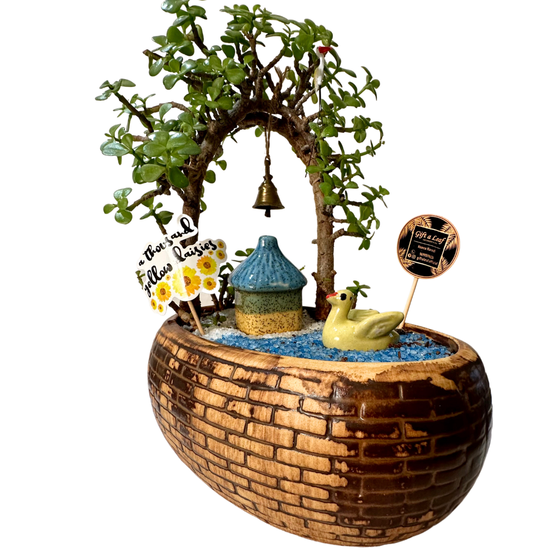 GL141 - Oval Shaped Temple Theme Planter