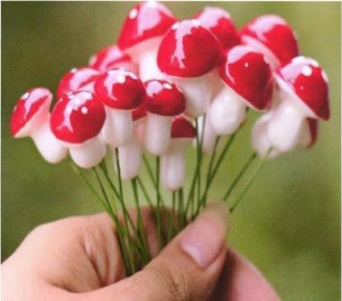 Y50 - Red Mushroom miniature (Set of 10)